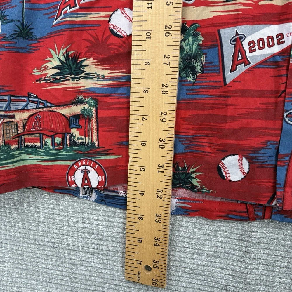 Vtg REYN SPOONER ANAHEIM ANGELS 2002‎ World Series Champions MLB Shirt XXL Red - Picture 6 of 12
